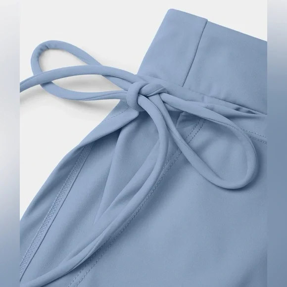 NWT- HALARA - Light Blue Tie-Waist Skort - size S - Picture 5 of 11